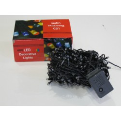 Гирлянда 400 led, цвет - RGB, черный кабель
