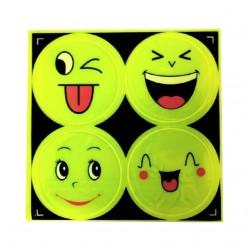 Светоотражающий смайлик наклейка smile face S4