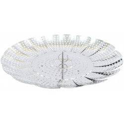 Пароварка складная металлическая большая folding bowl s-405