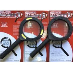 Лупа 3х кратная с подсветкой круглая Magnifier G-250 ручная увеличительная лупа с подсветкой Led