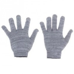 gloves GREY-перчатки х.б вязанны серіе без швов
