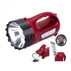 Фонарь ручной аккумуляторный с откидной панелью YJ-2820 (1W+15 LED)