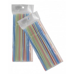 straw S50 Трубочка Гофра Микс 21см (50 шт в индивидуальной упаковке)