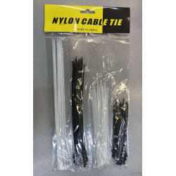 tie Силиконовые стяжки 100 ШТ. ассорти 4 size