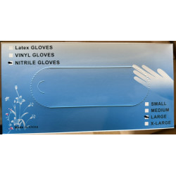 black gloves 2447 Виниловые медицинские перчатки pvc