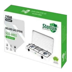 Газовая плита таганок настольная на 2 конфорки Starlux SGS-6002 Белая