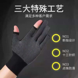 перчатки ПВХ микроточка женские без трех пальц gloves 3600C